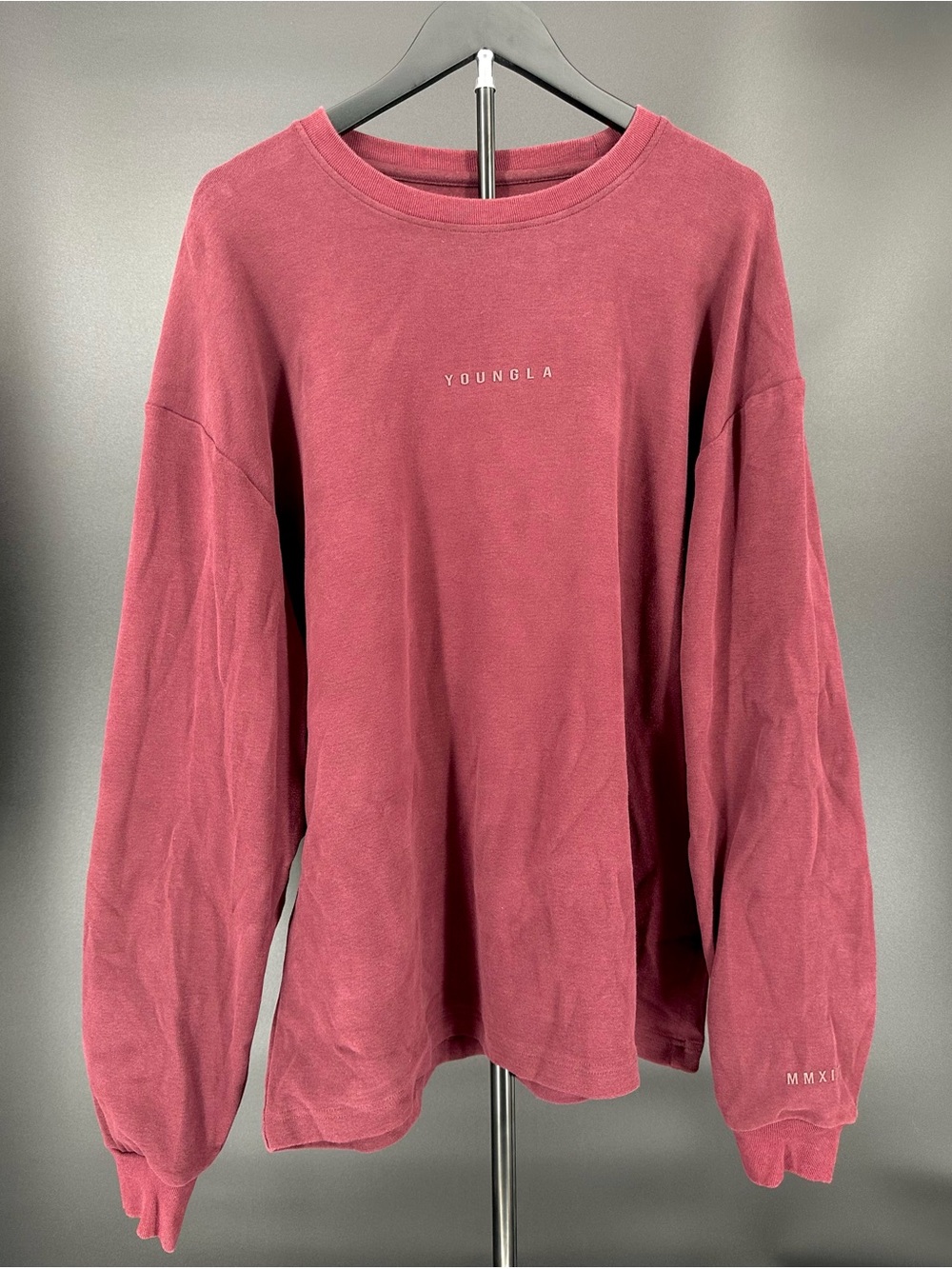 YoungLA Dusty Rose Crewneck Sweatshirt LARGE